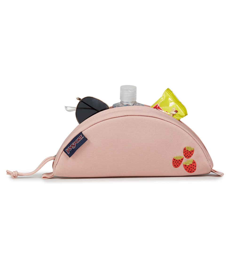 Jansport Luna Large Pouch - Strawberry Embroidery