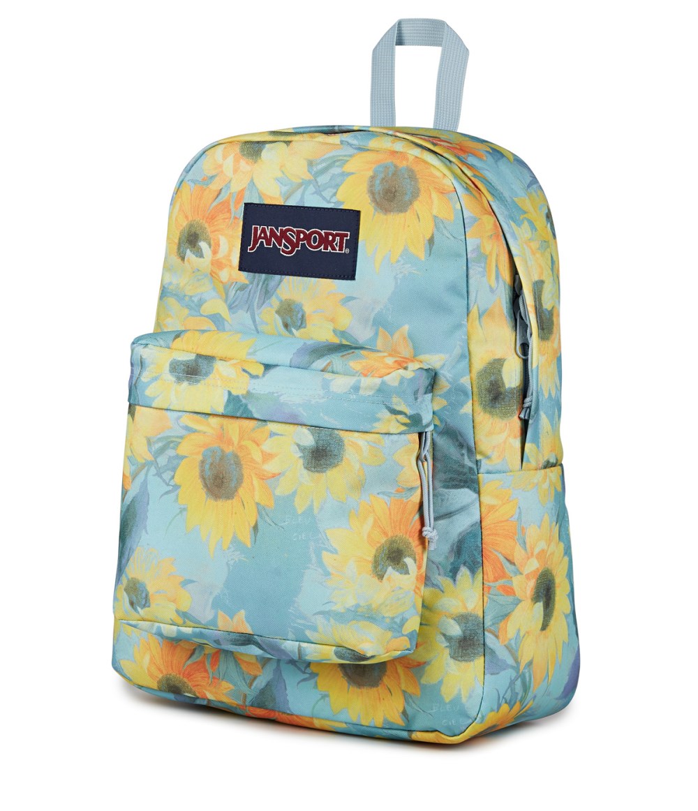 Jansport SuperBreak® Plus - Surreal Sunflowers Blue Dusk