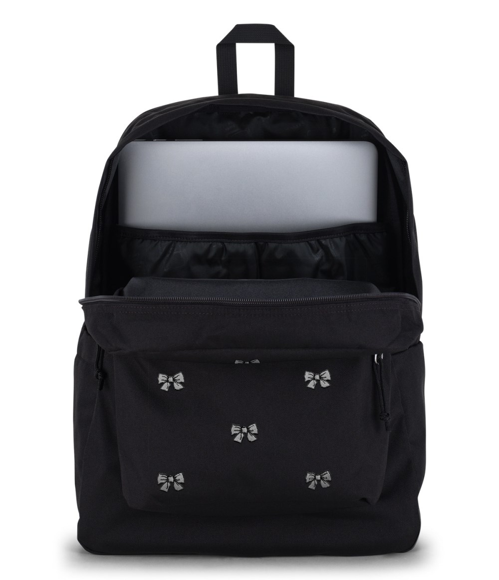 Jansport SuperBreak® Plus - Embroidered Bows Black