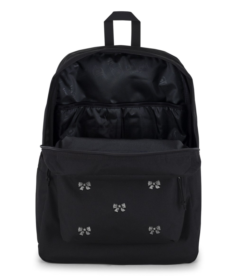 Jansport SuperBreak® Plus - Embroidered Bows Black