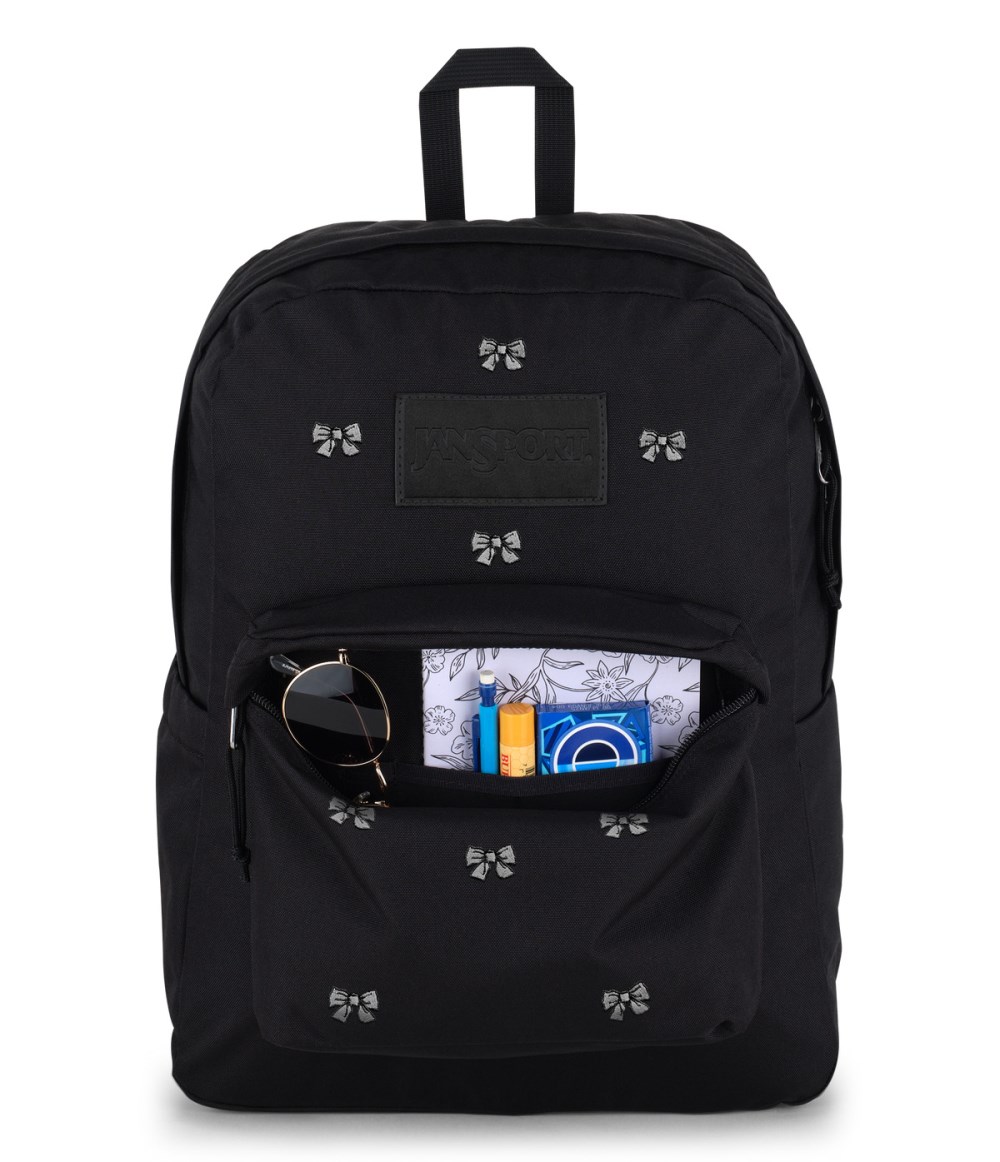 Jansport SuperBreak® Plus - Embroidered Bows Black