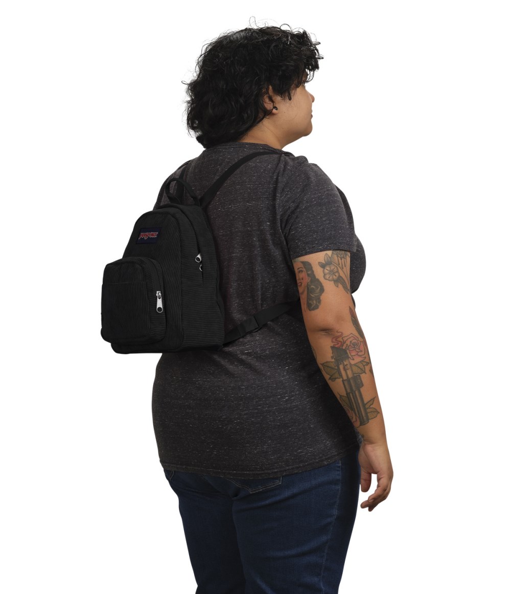 Jansport Half Pint Mini Backpack - Black Corduroy