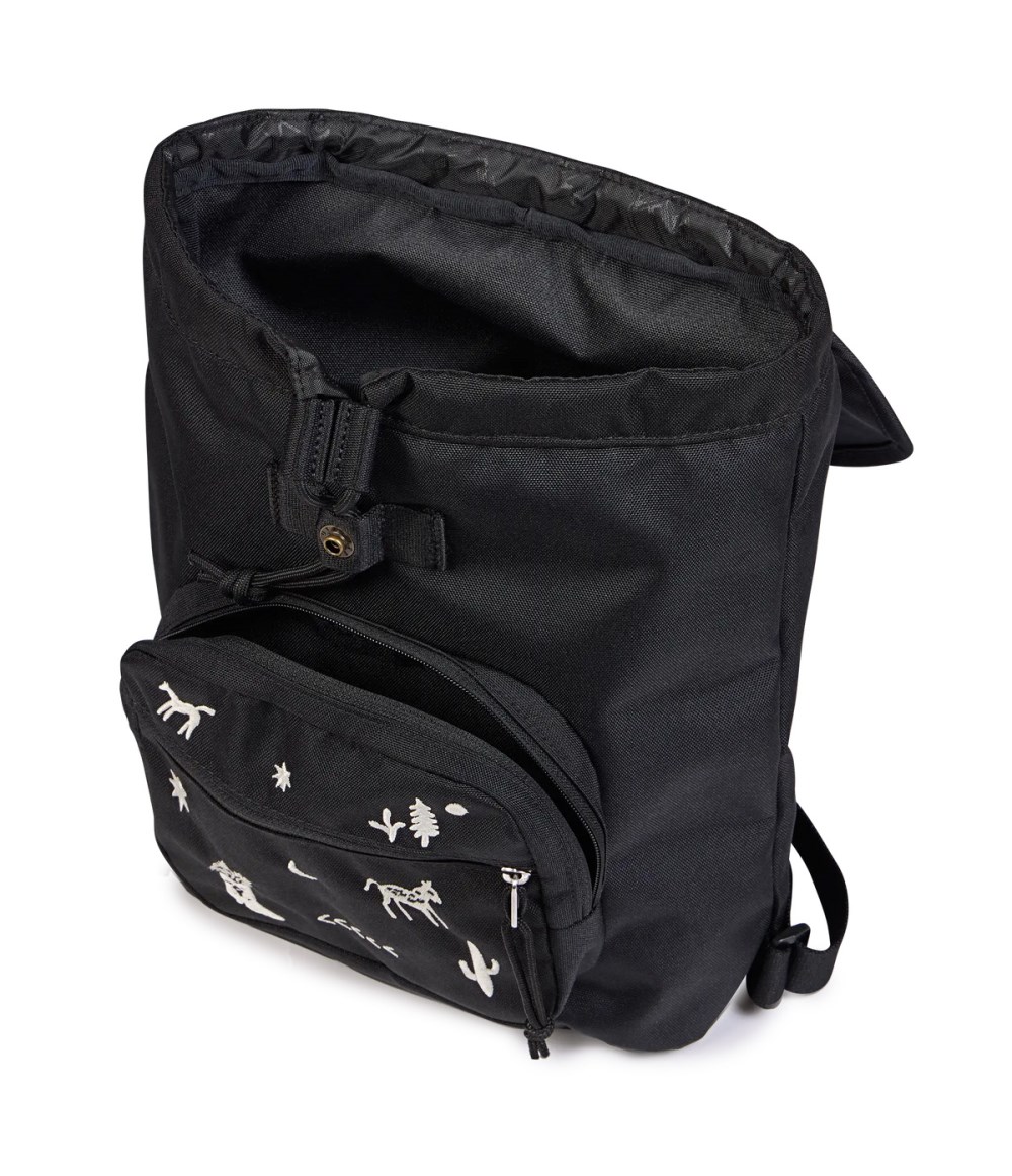 Jansport Highlands Mini Pack - Yeehaw and Horse Black with White Embroidery