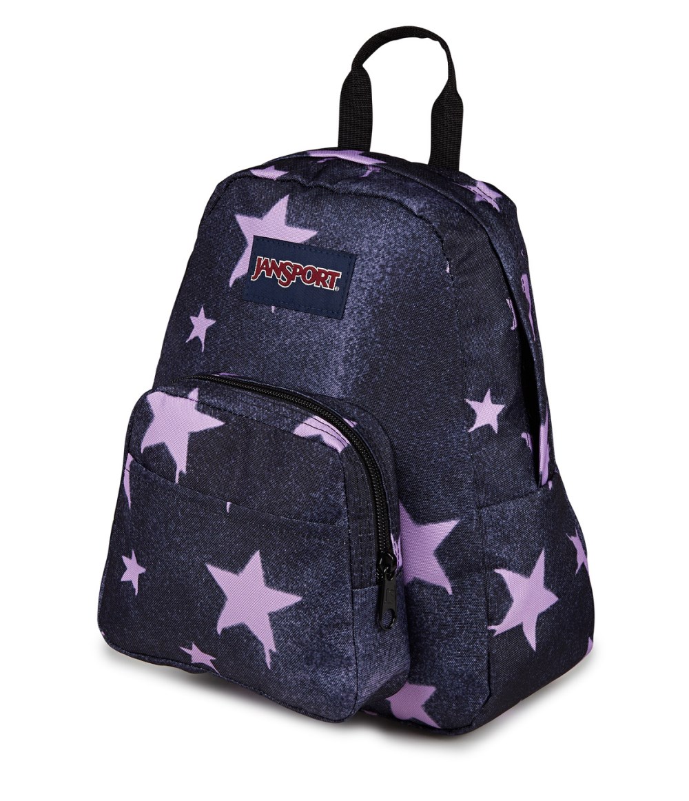 Jansport Half Pint Mini Backpack - Sprayed Stars Pastel Lilac