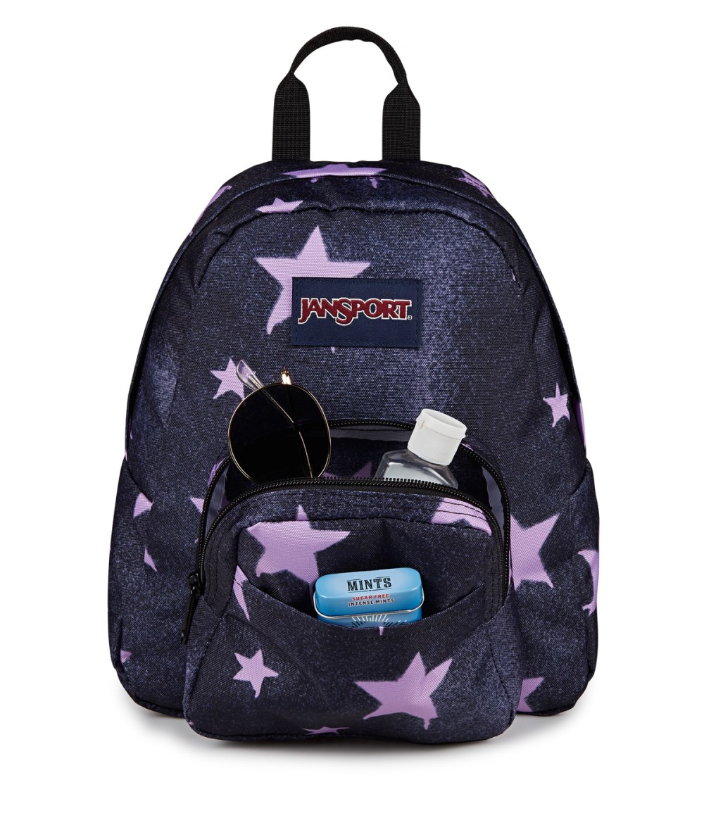 Jansport Half Pint Mini Backpack - Sprayed Stars Pastel Lilac