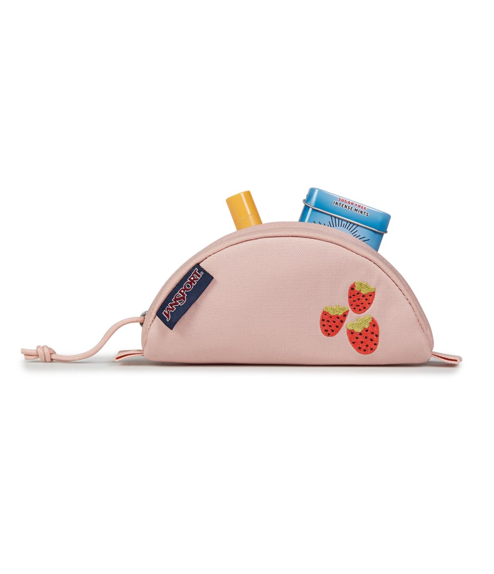 Jansport Luna Small Pouch - Strawberry Embroidery